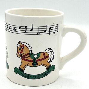 Vintage 1980's Telco Rocking Horse Christmas Mug SKU U221